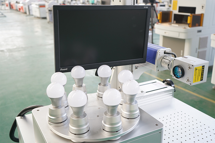 領(lǐng)秀激光八工位光纖激光打標機打標樣品